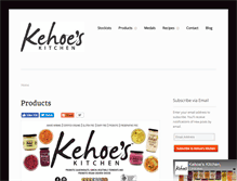 Tablet Screenshot of kehoeskitchen.com